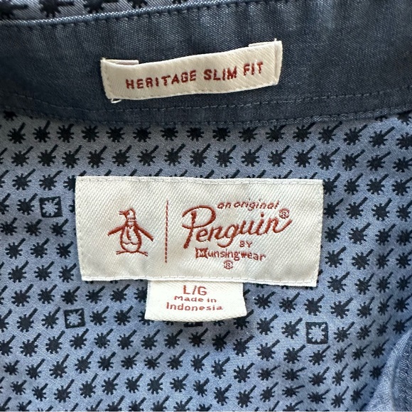 Penguin short sleeve button down shirt mens - Picture 2 of 7
